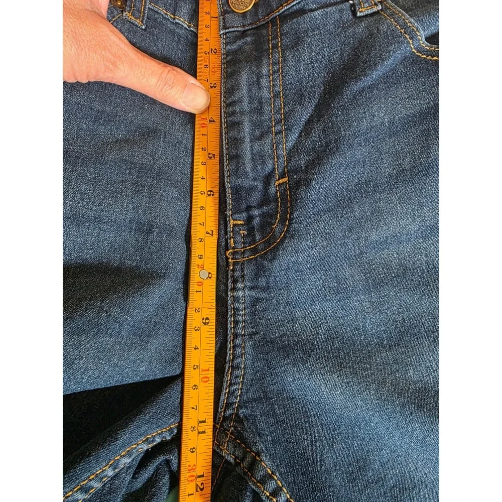 Beverly Hills Polo Club Mens Dark Wash Slim Straight Jeans 36x30 Stretch Denim‎